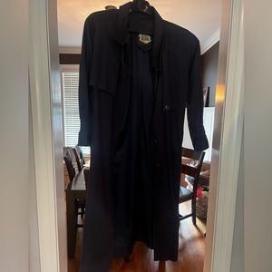 🎁🎁 Fleet Street Navy Trench Coat. Size 10.